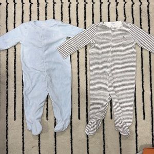 Pack of 2 - Polo Ralph Lauren Long sleeve onesies - Size 6 months